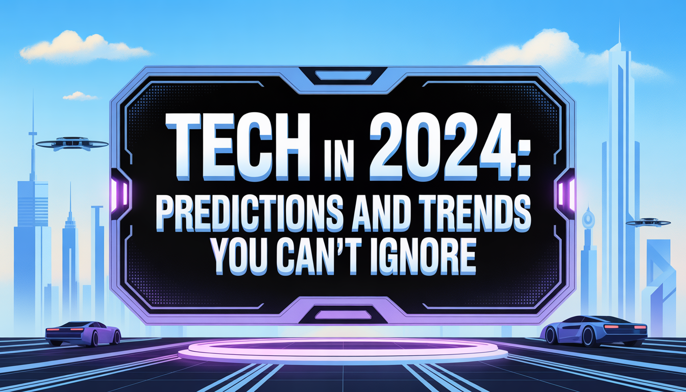 Tech in 2024: Predictions and Trends You Can't Ignore